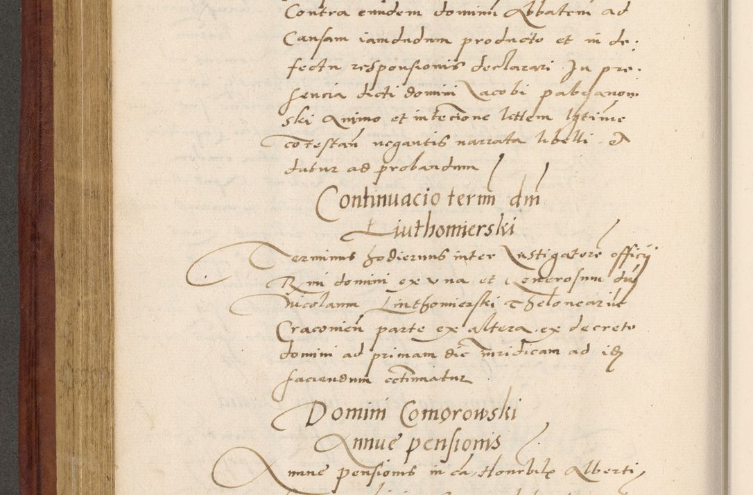 Zdjęcie nr 357 dla obiektu archiwalnego: Acta actorum coram R. D. Petro de Gamratis, archiepiscopo Gnesnensi et episcopo Cracoviensi, Legato nato et Regni Poloniar primate ad a. D. 1544 et 1545 acticatorum - praesidente tunc Suae Rev. Paternitatis curiae cancellario R. D. Bertholomaeo Gantkowski, archidiacono Cracoviensi, Gnesnensi et Posnaniensi canonico.