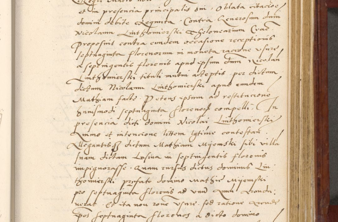 Zdjęcie nr 358 dla obiektu archiwalnego: Acta actorum coram R. D. Petro de Gamratis, archiepiscopo Gnesnensi et episcopo Cracoviensi, Legato nato et Regni Poloniar primate ad a. D. 1544 et 1545 acticatorum - praesidente tunc Suae Rev. Paternitatis curiae cancellario R. D. Bertholomaeo Gantkowski, archidiacono Cracoviensi, Gnesnensi et Posnaniensi canonico.