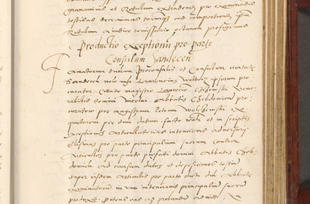 Zdjęcie nr 342 dla obiektu archiwalnego: Acta actorum coram R. D. Petro de Gamratis, archiepiscopo Gnesnensi et episcopo Cracoviensi, Legato nato et Regni Poloniar primate ad a. D. 1544 et 1545 acticatorum - praesidente tunc Suae Rev. Paternitatis curiae cancellario R. D. Bertholomaeo Gantkowski, archidiacono Cracoviensi, Gnesnensi et Posnaniensi canonico.