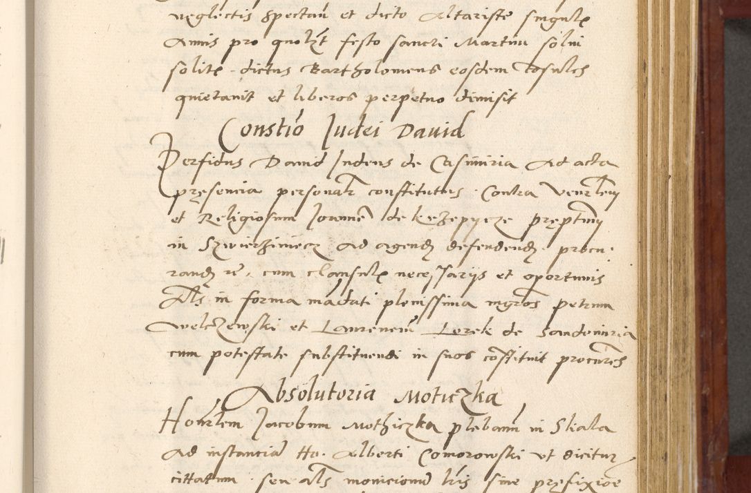 Zdjęcie nr 328 dla obiektu archiwalnego: Acta actorum coram R. D. Petro de Gamratis, archiepiscopo Gnesnensi et episcopo Cracoviensi, Legato nato et Regni Poloniar primate ad a. D. 1544 et 1545 acticatorum - praesidente tunc Suae Rev. Paternitatis curiae cancellario R. D. Bertholomaeo Gantkowski, archidiacono Cracoviensi, Gnesnensi et Posnaniensi canonico.