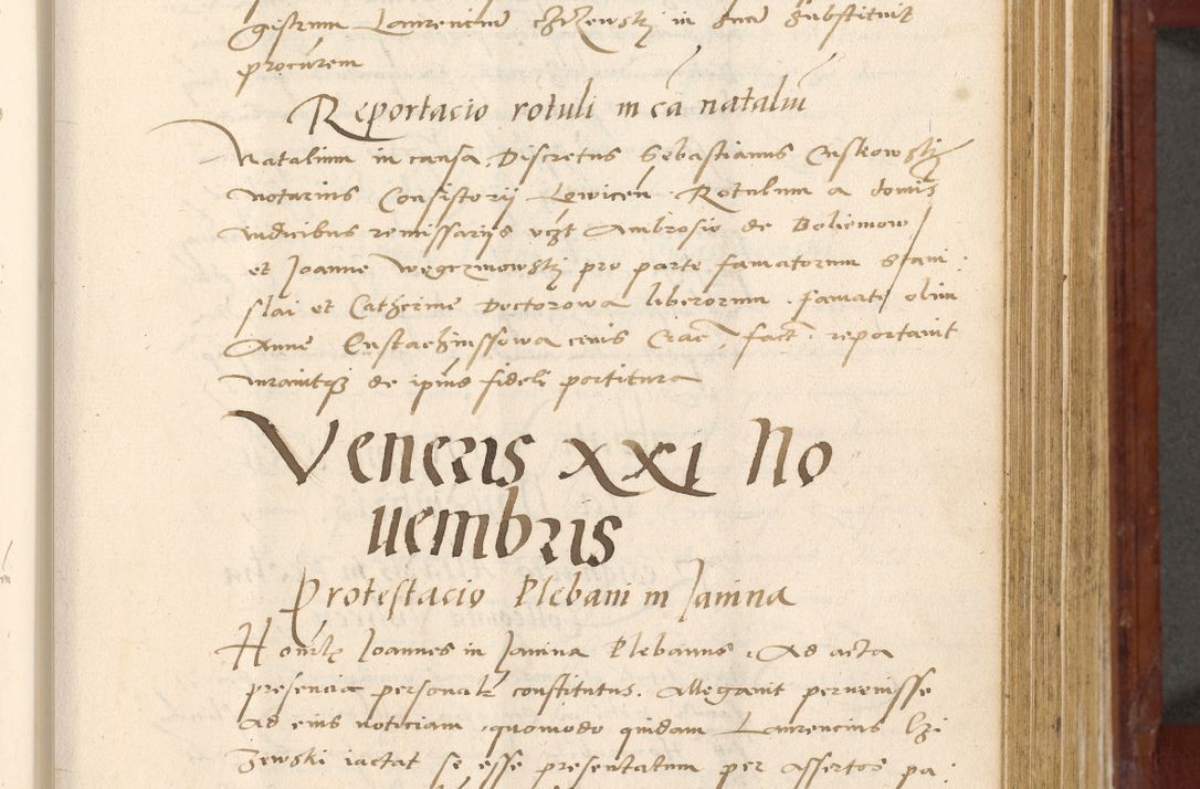 Zdjęcie nr 304 dla obiektu archiwalnego: Acta actorum coram R. D. Petro de Gamratis, archiepiscopo Gnesnensi et episcopo Cracoviensi, Legato nato et Regni Poloniar primate ad a. D. 1544 et 1545 acticatorum - praesidente tunc Suae Rev. Paternitatis curiae cancellario R. D. Bertholomaeo Gantkowski, archidiacono Cracoviensi, Gnesnensi et Posnaniensi canonico.