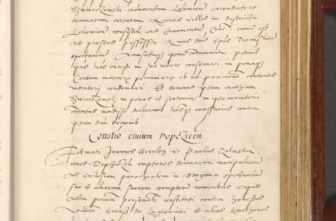 Zdjęcie nr 296 dla obiektu archiwalnego: Acta actorum coram R. D. Petro de Gamratis, archiepiscopo Gnesnensi et episcopo Cracoviensi, Legato nato et Regni Poloniar primate ad a. D. 1544 et 1545 acticatorum - praesidente tunc Suae Rev. Paternitatis curiae cancellario R. D. Bertholomaeo Gantkowski, archidiacono Cracoviensi, Gnesnensi et Posnaniensi canonico.