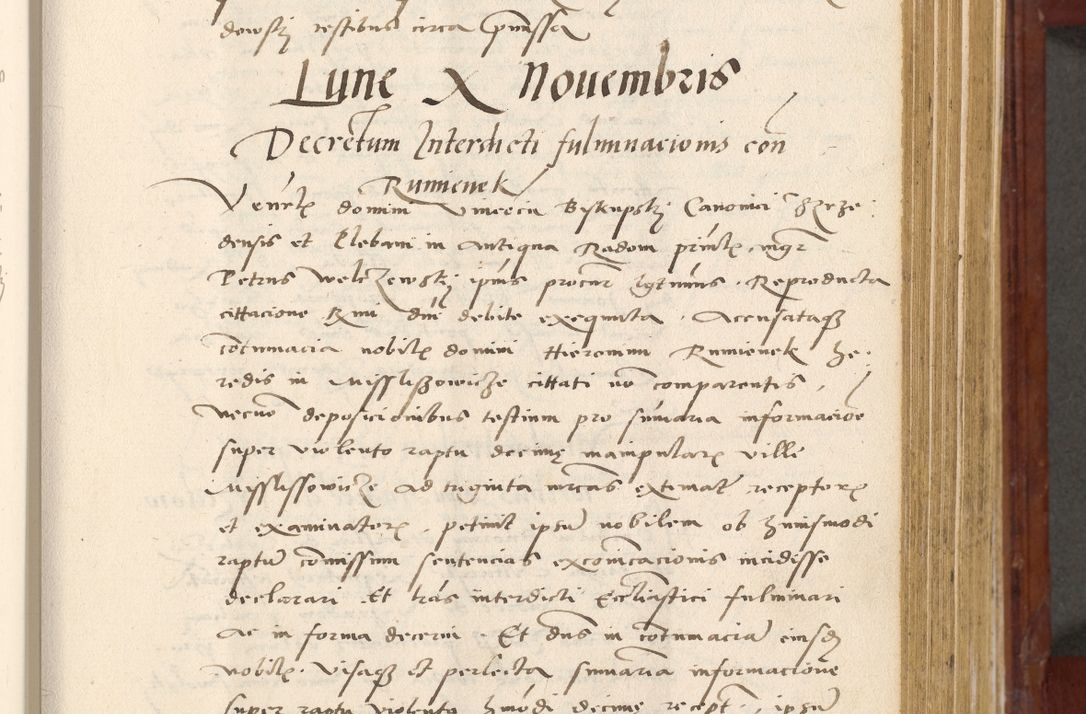 Zdjęcie nr 290 dla obiektu archiwalnego: Acta actorum coram R. D. Petro de Gamratis, archiepiscopo Gnesnensi et episcopo Cracoviensi, Legato nato et Regni Poloniar primate ad a. D. 1544 et 1545 acticatorum - praesidente tunc Suae Rev. Paternitatis curiae cancellario R. D. Bertholomaeo Gantkowski, archidiacono Cracoviensi, Gnesnensi et Posnaniensi canonico.