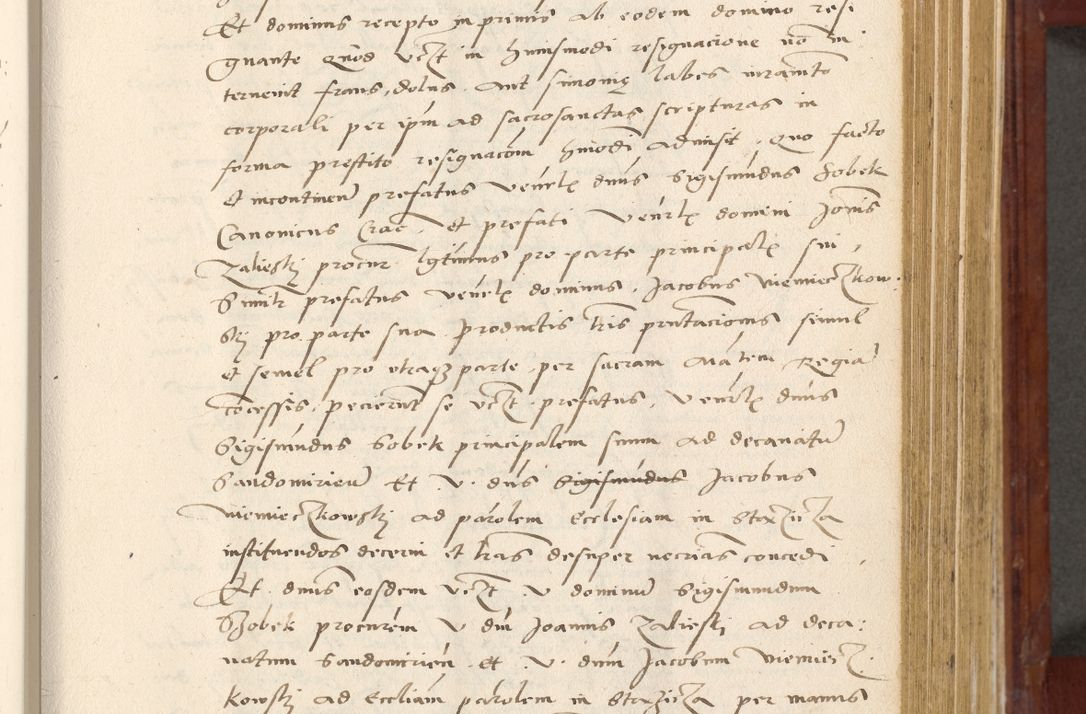 Zdjęcie nr 288 dla obiektu archiwalnego: Acta actorum coram R. D. Petro de Gamratis, archiepiscopo Gnesnensi et episcopo Cracoviensi, Legato nato et Regni Poloniar primate ad a. D. 1544 et 1545 acticatorum - praesidente tunc Suae Rev. Paternitatis curiae cancellario R. D. Bertholomaeo Gantkowski, archidiacono Cracoviensi, Gnesnensi et Posnaniensi canonico.