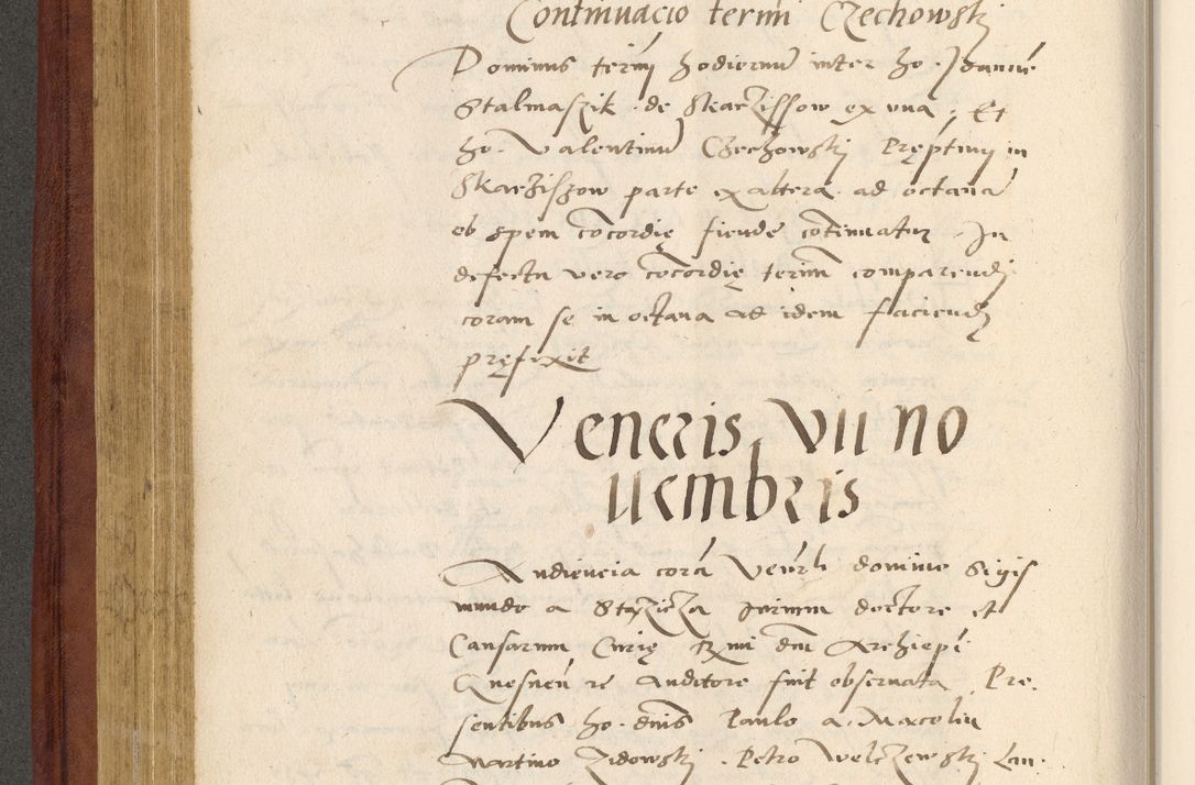 Zdjęcie nr 283 dla obiektu archiwalnego: Acta actorum coram R. D. Petro de Gamratis, archiepiscopo Gnesnensi et episcopo Cracoviensi, Legato nato et Regni Poloniar primate ad a. D. 1544 et 1545 acticatorum - praesidente tunc Suae Rev. Paternitatis curiae cancellario R. D. Bertholomaeo Gantkowski, archidiacono Cracoviensi, Gnesnensi et Posnaniensi canonico.