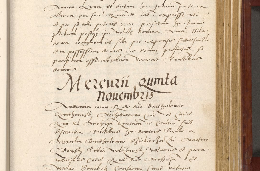 Zdjęcie nr 278 dla obiektu archiwalnego: Acta actorum coram R. D. Petro de Gamratis, archiepiscopo Gnesnensi et episcopo Cracoviensi, Legato nato et Regni Poloniar primate ad a. D. 1544 et 1545 acticatorum - praesidente tunc Suae Rev. Paternitatis curiae cancellario R. D. Bertholomaeo Gantkowski, archidiacono Cracoviensi, Gnesnensi et Posnaniensi canonico.
