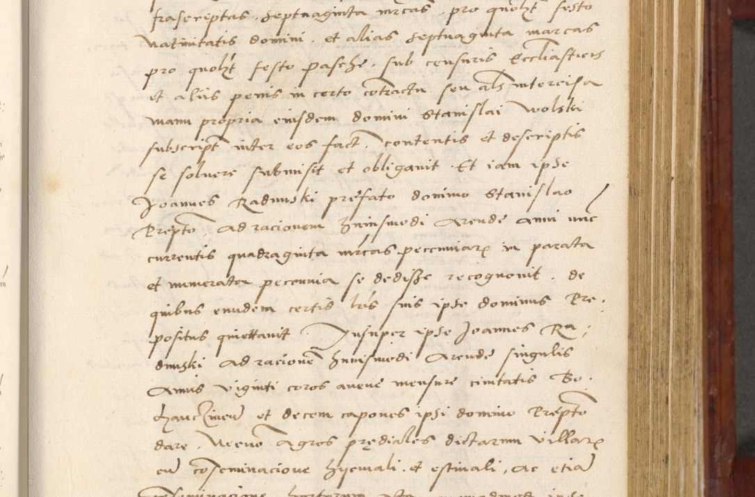 Zdjęcie nr 270 dla obiektu archiwalnego: Acta actorum coram R. D. Petro de Gamratis, archiepiscopo Gnesnensi et episcopo Cracoviensi, Legato nato et Regni Poloniar primate ad a. D. 1544 et 1545 acticatorum - praesidente tunc Suae Rev. Paternitatis curiae cancellario R. D. Bertholomaeo Gantkowski, archidiacono Cracoviensi, Gnesnensi et Posnaniensi canonico.