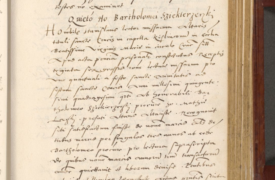 Zdjęcie nr 266 dla obiektu archiwalnego: Acta actorum coram R. D. Petro de Gamratis, archiepiscopo Gnesnensi et episcopo Cracoviensi, Legato nato et Regni Poloniar primate ad a. D. 1544 et 1545 acticatorum - praesidente tunc Suae Rev. Paternitatis curiae cancellario R. D. Bertholomaeo Gantkowski, archidiacono Cracoviensi, Gnesnensi et Posnaniensi canonico.