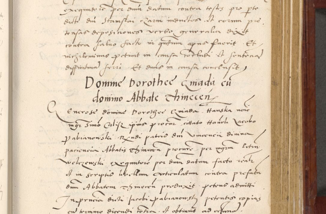 Zdjęcie nr 244 dla obiektu archiwalnego: Acta actorum coram R. D. Petro de Gamratis, archiepiscopo Gnesnensi et episcopo Cracoviensi, Legato nato et Regni Poloniar primate ad a. D. 1544 et 1545 acticatorum - praesidente tunc Suae Rev. Paternitatis curiae cancellario R. D. Bertholomaeo Gantkowski, archidiacono Cracoviensi, Gnesnensi et Posnaniensi canonico.