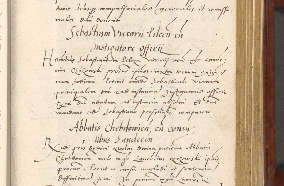 Zdjęcie nr 246 dla obiektu archiwalnego: Acta actorum coram R. D. Petro de Gamratis, archiepiscopo Gnesnensi et episcopo Cracoviensi, Legato nato et Regni Poloniar primate ad a. D. 1544 et 1545 acticatorum - praesidente tunc Suae Rev. Paternitatis curiae cancellario R. D. Bertholomaeo Gantkowski, archidiacono Cracoviensi, Gnesnensi et Posnaniensi canonico.