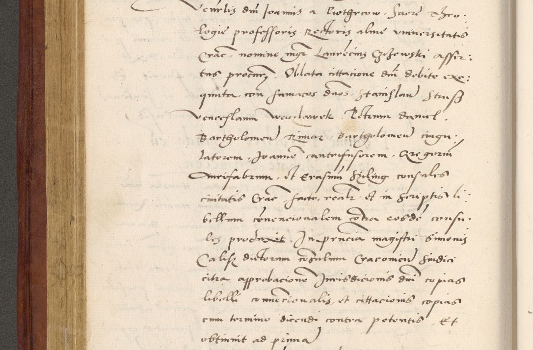 Zdjęcie nr 245 dla obiektu archiwalnego: Acta actorum coram R. D. Petro de Gamratis, archiepiscopo Gnesnensi et episcopo Cracoviensi, Legato nato et Regni Poloniar primate ad a. D. 1544 et 1545 acticatorum - praesidente tunc Suae Rev. Paternitatis curiae cancellario R. D. Bertholomaeo Gantkowski, archidiacono Cracoviensi, Gnesnensi et Posnaniensi canonico.
