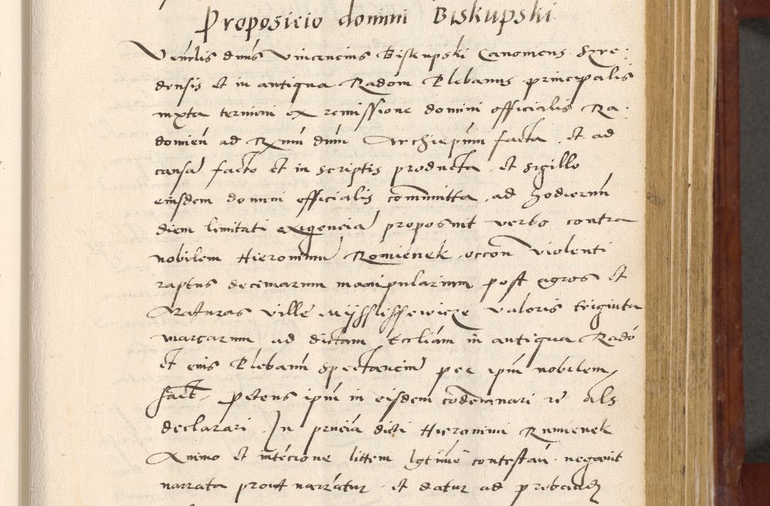 Zdjęcie nr 226 dla obiektu archiwalnego: Acta actorum coram R. D. Petro de Gamratis, archiepiscopo Gnesnensi et episcopo Cracoviensi, Legato nato et Regni Poloniar primate ad a. D. 1544 et 1545 acticatorum - praesidente tunc Suae Rev. Paternitatis curiae cancellario R. D. Bertholomaeo Gantkowski, archidiacono Cracoviensi, Gnesnensi et Posnaniensi canonico.