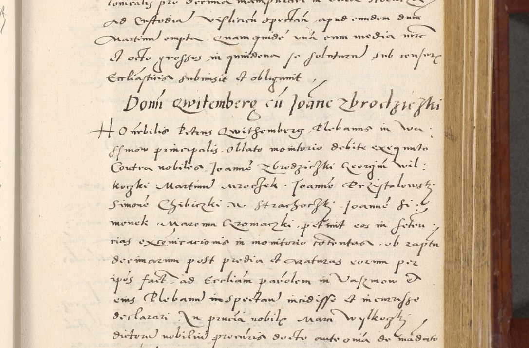 Zdjęcie nr 222 dla obiektu archiwalnego: Acta actorum coram R. D. Petro de Gamratis, archiepiscopo Gnesnensi et episcopo Cracoviensi, Legato nato et Regni Poloniar primate ad a. D. 1544 et 1545 acticatorum - praesidente tunc Suae Rev. Paternitatis curiae cancellario R. D. Bertholomaeo Gantkowski, archidiacono Cracoviensi, Gnesnensi et Posnaniensi canonico.