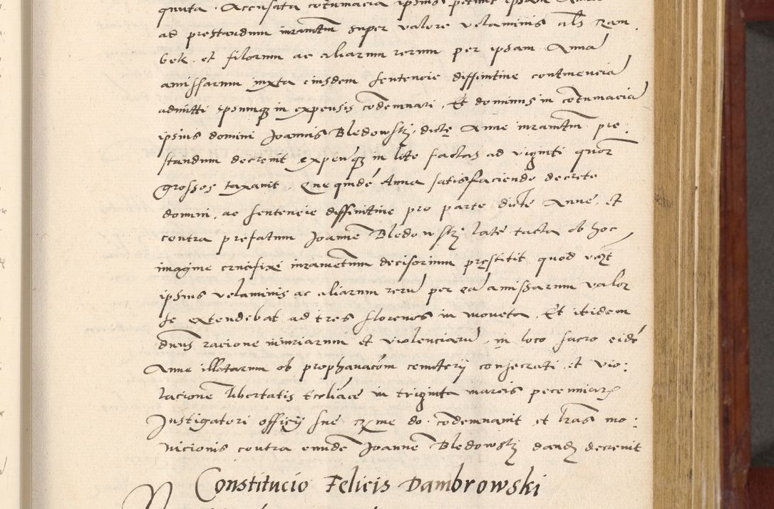 Zdjęcie nr 206 dla obiektu archiwalnego: Acta actorum coram R. D. Petro de Gamratis, archiepiscopo Gnesnensi et episcopo Cracoviensi, Legato nato et Regni Poloniar primate ad a. D. 1544 et 1545 acticatorum - praesidente tunc Suae Rev. Paternitatis curiae cancellario R. D. Bertholomaeo Gantkowski, archidiacono Cracoviensi, Gnesnensi et Posnaniensi canonico.