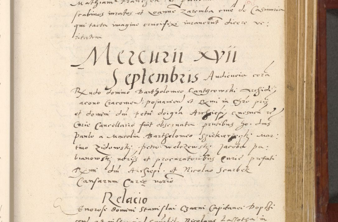 Zdjęcie nr 198 dla obiektu archiwalnego: Acta actorum coram R. D. Petro de Gamratis, archiepiscopo Gnesnensi et episcopo Cracoviensi, Legato nato et Regni Poloniar primate ad a. D. 1544 et 1545 acticatorum - praesidente tunc Suae Rev. Paternitatis curiae cancellario R. D. Bertholomaeo Gantkowski, archidiacono Cracoviensi, Gnesnensi et Posnaniensi canonico.