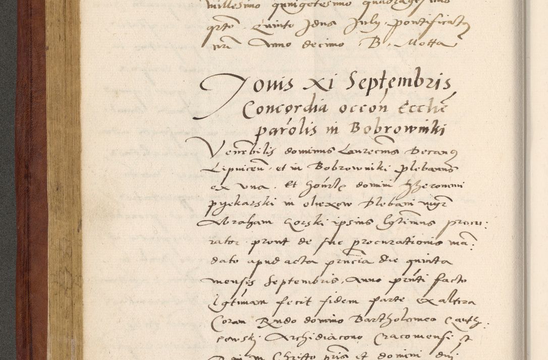 Zdjęcie nr 177 dla obiektu archiwalnego: Acta actorum coram R. D. Petro de Gamratis, archiepiscopo Gnesnensi et episcopo Cracoviensi, Legato nato et Regni Poloniar primate ad a. D. 1544 et 1545 acticatorum - praesidente tunc Suae Rev. Paternitatis curiae cancellario R. D. Bertholomaeo Gantkowski, archidiacono Cracoviensi, Gnesnensi et Posnaniensi canonico.