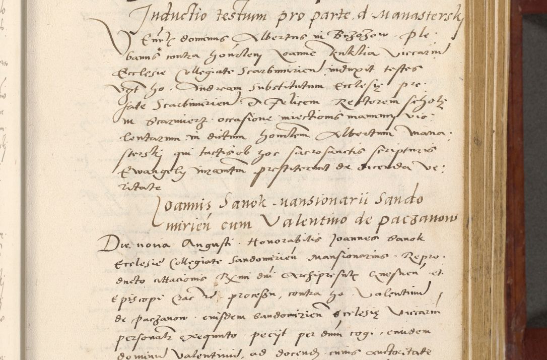 Zdjęcie nr 144 dla obiektu archiwalnego: Acta actorum coram R. D. Petro de Gamratis, archiepiscopo Gnesnensi et episcopo Cracoviensi, Legato nato et Regni Poloniar primate ad a. D. 1544 et 1545 acticatorum - praesidente tunc Suae Rev. Paternitatis curiae cancellario R. D. Bertholomaeo Gantkowski, archidiacono Cracoviensi, Gnesnensi et Posnaniensi canonico.