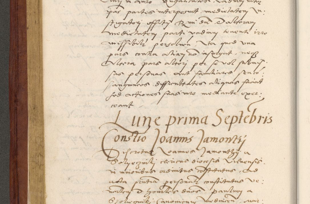 Zdjęcie nr 133 dla obiektu archiwalnego: Acta actorum coram R. D. Petro de Gamratis, archiepiscopo Gnesnensi et episcopo Cracoviensi, Legato nato et Regni Poloniar primate ad a. D. 1544 et 1545 acticatorum - praesidente tunc Suae Rev. Paternitatis curiae cancellario R. D. Bertholomaeo Gantkowski, archidiacono Cracoviensi, Gnesnensi et Posnaniensi canonico.