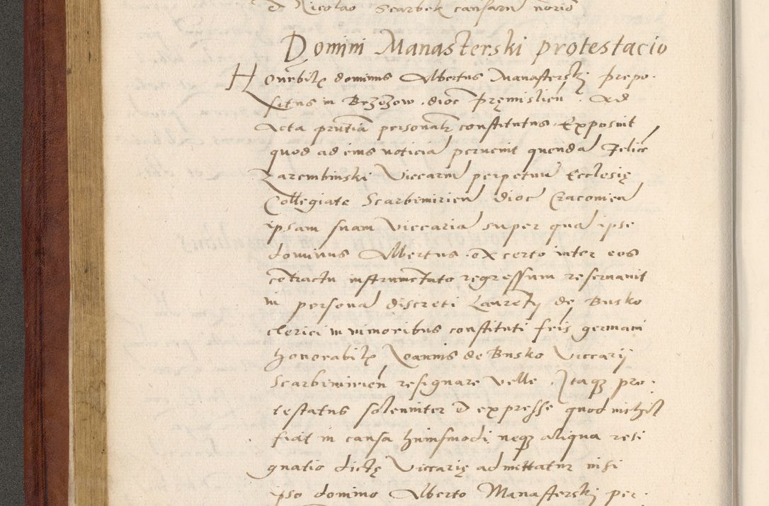 Zdjęcie nr 115 dla obiektu archiwalnego: Acta actorum coram R. D. Petro de Gamratis, archiepiscopo Gnesnensi et episcopo Cracoviensi, Legato nato et Regni Poloniar primate ad a. D. 1544 et 1545 acticatorum - praesidente tunc Suae Rev. Paternitatis curiae cancellario R. D. Bertholomaeo Gantkowski, archidiacono Cracoviensi, Gnesnensi et Posnaniensi canonico.