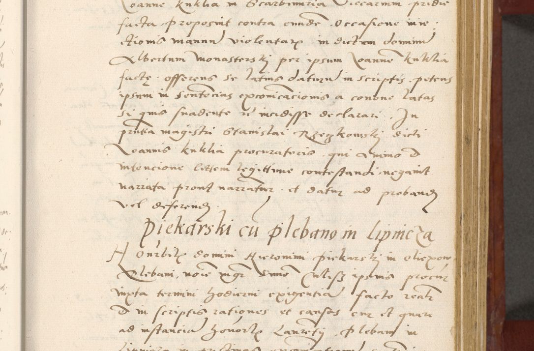 Zdjęcie nr 110 dla obiektu archiwalnego: Acta actorum coram R. D. Petro de Gamratis, archiepiscopo Gnesnensi et episcopo Cracoviensi, Legato nato et Regni Poloniar primate ad a. D. 1544 et 1545 acticatorum - praesidente tunc Suae Rev. Paternitatis curiae cancellario R. D. Bertholomaeo Gantkowski, archidiacono Cracoviensi, Gnesnensi et Posnaniensi canonico.