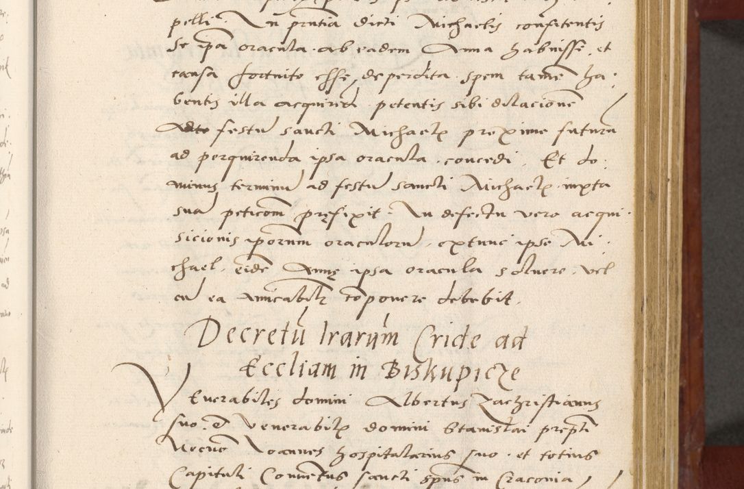 Zdjęcie nr 106 dla obiektu archiwalnego: Acta actorum coram R. D. Petro de Gamratis, archiepiscopo Gnesnensi et episcopo Cracoviensi, Legato nato et Regni Poloniar primate ad a. D. 1544 et 1545 acticatorum - praesidente tunc Suae Rev. Paternitatis curiae cancellario R. D. Bertholomaeo Gantkowski, archidiacono Cracoviensi, Gnesnensi et Posnaniensi canonico.