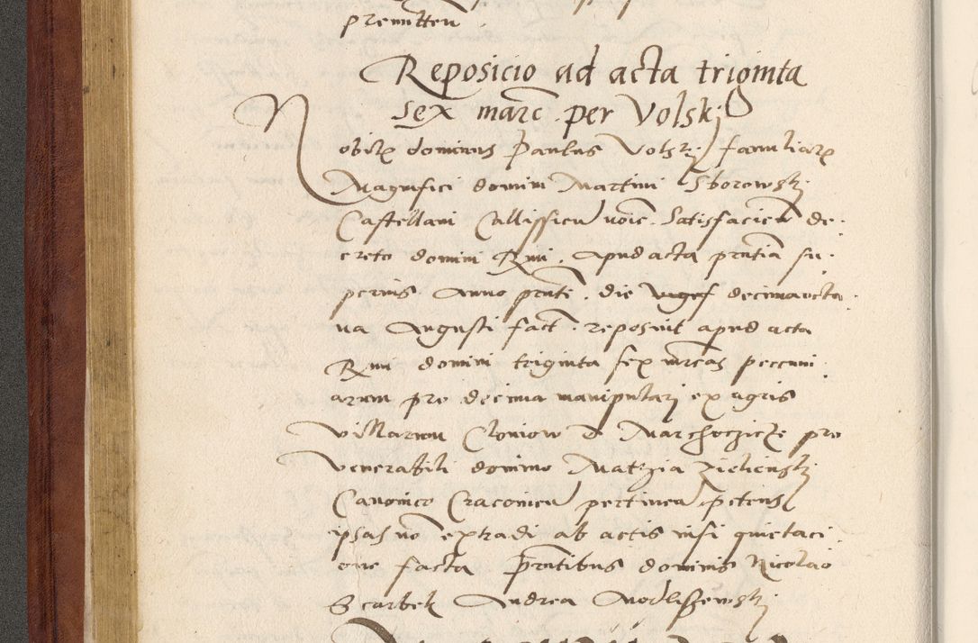 Zdjęcie nr 107 dla obiektu archiwalnego: Acta actorum coram R. D. Petro de Gamratis, archiepiscopo Gnesnensi et episcopo Cracoviensi, Legato nato et Regni Poloniar primate ad a. D. 1544 et 1545 acticatorum - praesidente tunc Suae Rev. Paternitatis curiae cancellario R. D. Bertholomaeo Gantkowski, archidiacono Cracoviensi, Gnesnensi et Posnaniensi canonico.