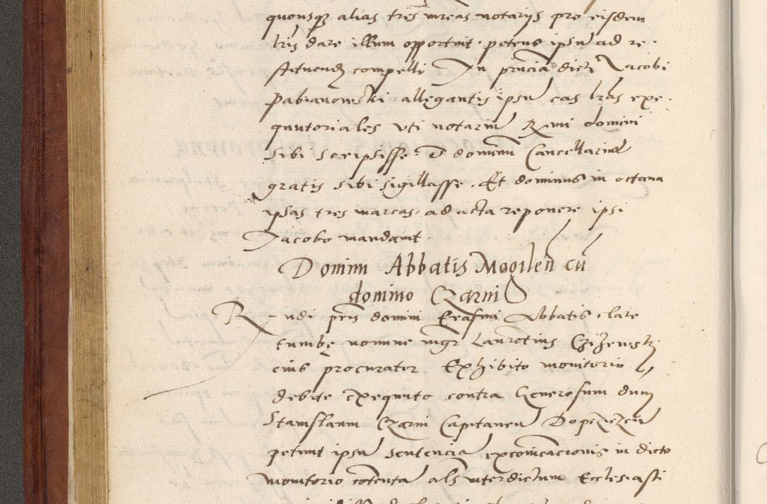 Zdjęcie nr 103 dla obiektu archiwalnego: Acta actorum coram R. D. Petro de Gamratis, archiepiscopo Gnesnensi et episcopo Cracoviensi, Legato nato et Regni Poloniar primate ad a. D. 1544 et 1545 acticatorum - praesidente tunc Suae Rev. Paternitatis curiae cancellario R. D. Bertholomaeo Gantkowski, archidiacono Cracoviensi, Gnesnensi et Posnaniensi canonico.