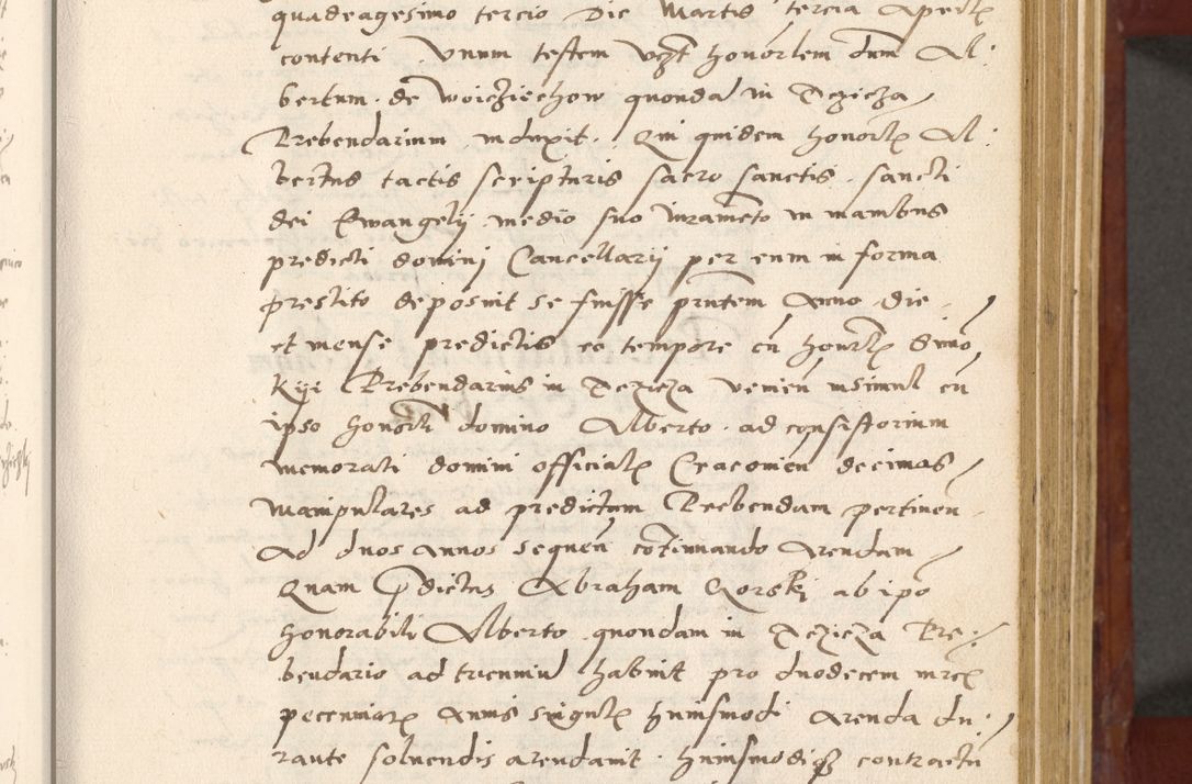 Zdjęcie nr 88 dla obiektu archiwalnego: Acta actorum coram R. D. Petro de Gamratis, archiepiscopo Gnesnensi et episcopo Cracoviensi, Legato nato et Regni Poloniar primate ad a. D. 1544 et 1545 acticatorum - praesidente tunc Suae Rev. Paternitatis curiae cancellario R. D. Bertholomaeo Gantkowski, archidiacono Cracoviensi, Gnesnensi et Posnaniensi canonico.