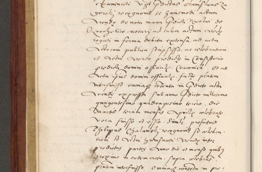 Zdjęcie nr 85 dla obiektu archiwalnego: Acta actorum coram R. D. Petro de Gamratis, archiepiscopo Gnesnensi et episcopo Cracoviensi, Legato nato et Regni Poloniar primate ad a. D. 1544 et 1545 acticatorum - praesidente tunc Suae Rev. Paternitatis curiae cancellario R. D. Bertholomaeo Gantkowski, archidiacono Cracoviensi, Gnesnensi et Posnaniensi canonico.