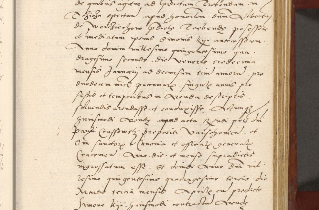 Zdjęcie nr 82 dla obiektu archiwalnego: Acta actorum coram R. D. Petro de Gamratis, archiepiscopo Gnesnensi et episcopo Cracoviensi, Legato nato et Regni Poloniar primate ad a. D. 1544 et 1545 acticatorum - praesidente tunc Suae Rev. Paternitatis curiae cancellario R. D. Bertholomaeo Gantkowski, archidiacono Cracoviensi, Gnesnensi et Posnaniensi canonico.