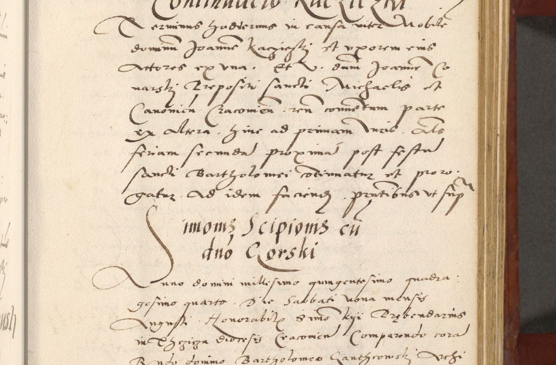 Zdjęcie nr 80 dla obiektu archiwalnego: Acta actorum coram R. D. Petro de Gamratis, archiepiscopo Gnesnensi et episcopo Cracoviensi, Legato nato et Regni Poloniar primate ad a. D. 1544 et 1545 acticatorum - praesidente tunc Suae Rev. Paternitatis curiae cancellario R. D. Bertholomaeo Gantkowski, archidiacono Cracoviensi, Gnesnensi et Posnaniensi canonico.