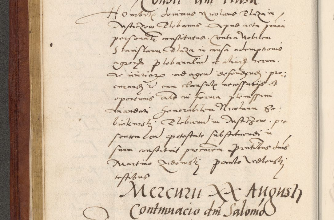 Zdjęcie nr 79 dla obiektu archiwalnego: Acta actorum coram R. D. Petro de Gamratis, archiepiscopo Gnesnensi et episcopo Cracoviensi, Legato nato et Regni Poloniar primate ad a. D. 1544 et 1545 acticatorum - praesidente tunc Suae Rev. Paternitatis curiae cancellario R. D. Bertholomaeo Gantkowski, archidiacono Cracoviensi, Gnesnensi et Posnaniensi canonico.