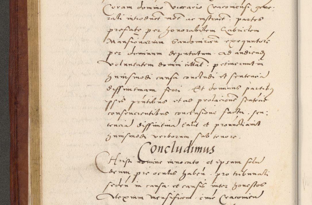 Zdjęcie nr 77 dla obiektu archiwalnego: Acta actorum coram R. D. Petro de Gamratis, archiepiscopo Gnesnensi et episcopo Cracoviensi, Legato nato et Regni Poloniar primate ad a. D. 1544 et 1545 acticatorum - praesidente tunc Suae Rev. Paternitatis curiae cancellario R. D. Bertholomaeo Gantkowski, archidiacono Cracoviensi, Gnesnensi et Posnaniensi canonico.
