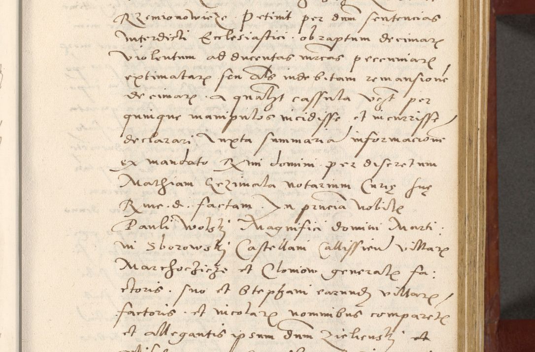 Zdjęcie nr 52 dla obiektu archiwalnego: Acta actorum coram R. D. Petro de Gamratis, archiepiscopo Gnesnensi et episcopo Cracoviensi, Legato nato et Regni Poloniar primate ad a. D. 1544 et 1545 acticatorum - praesidente tunc Suae Rev. Paternitatis curiae cancellario R. D. Bertholomaeo Gantkowski, archidiacono Cracoviensi, Gnesnensi et Posnaniensi canonico.