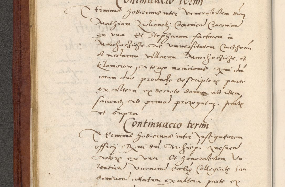 Zdjęcie nr 45 dla obiektu archiwalnego: Acta actorum coram R. D. Petro de Gamratis, archiepiscopo Gnesnensi et episcopo Cracoviensi, Legato nato et Regni Poloniar primate ad a. D. 1544 et 1545 acticatorum - praesidente tunc Suae Rev. Paternitatis curiae cancellario R. D. Bertholomaeo Gantkowski, archidiacono Cracoviensi, Gnesnensi et Posnaniensi canonico.