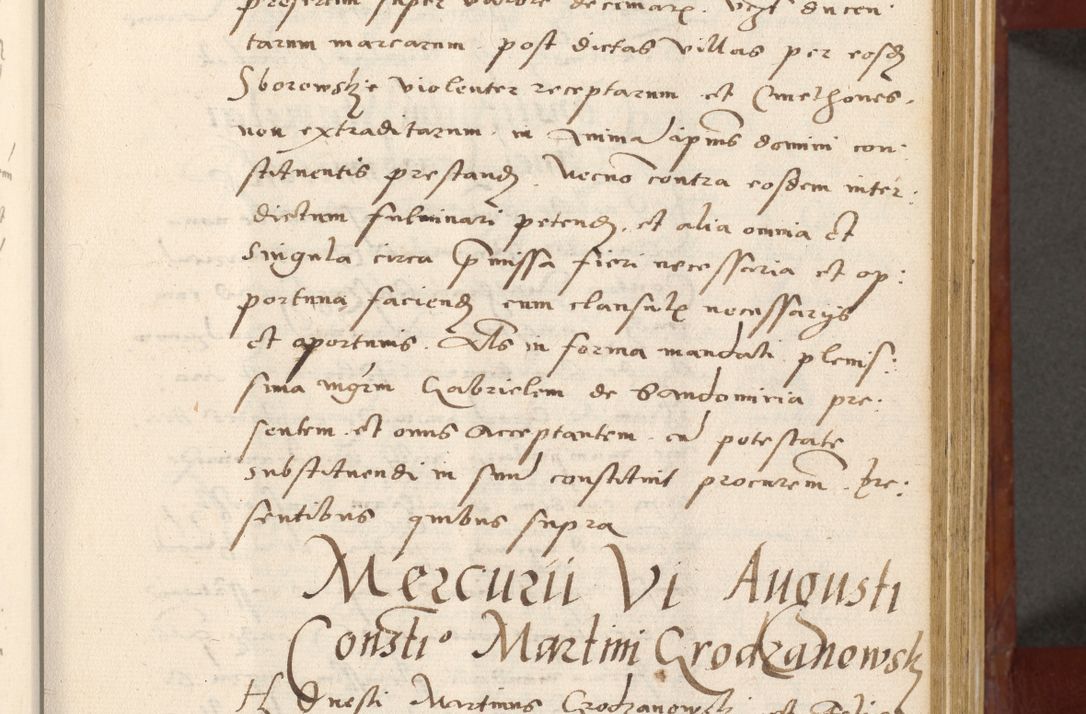 Zdjęcie nr 46 dla obiektu archiwalnego: Acta actorum coram R. D. Petro de Gamratis, archiepiscopo Gnesnensi et episcopo Cracoviensi, Legato nato et Regni Poloniar primate ad a. D. 1544 et 1545 acticatorum - praesidente tunc Suae Rev. Paternitatis curiae cancellario R. D. Bertholomaeo Gantkowski, archidiacono Cracoviensi, Gnesnensi et Posnaniensi canonico.