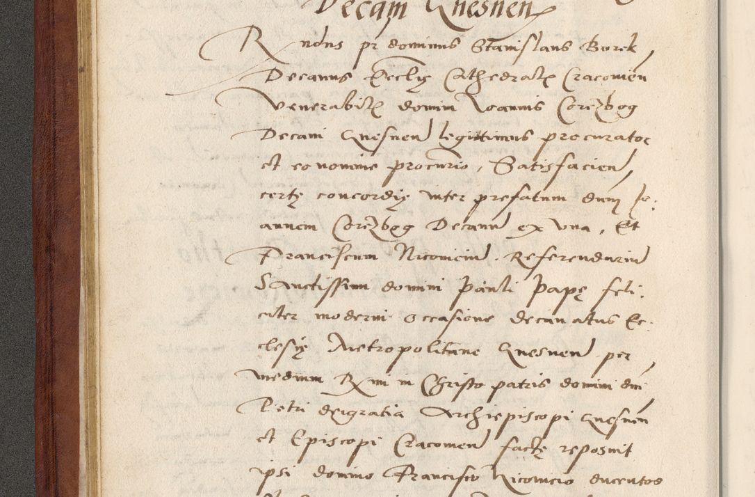 Zdjęcie nr 43 dla obiektu archiwalnego: Acta actorum coram R. D. Petro de Gamratis, archiepiscopo Gnesnensi et episcopo Cracoviensi, Legato nato et Regni Poloniar primate ad a. D. 1544 et 1545 acticatorum - praesidente tunc Suae Rev. Paternitatis curiae cancellario R. D. Bertholomaeo Gantkowski, archidiacono Cracoviensi, Gnesnensi et Posnaniensi canonico.