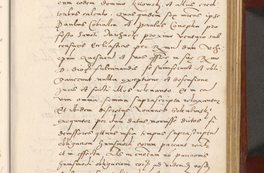 Zdjęcie nr 40 dla obiektu archiwalnego: Acta actorum coram R. D. Petro de Gamratis, archiepiscopo Gnesnensi et episcopo Cracoviensi, Legato nato et Regni Poloniar primate ad a. D. 1544 et 1545 acticatorum - praesidente tunc Suae Rev. Paternitatis curiae cancellario R. D. Bertholomaeo Gantkowski, archidiacono Cracoviensi, Gnesnensi et Posnaniensi canonico.