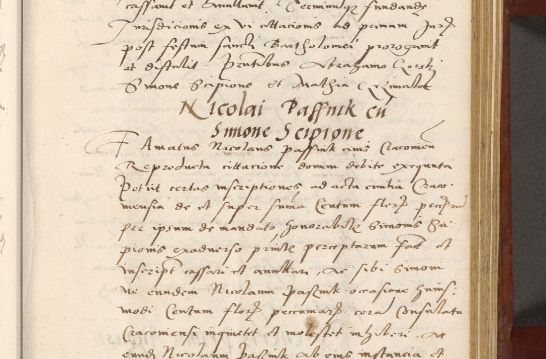 Zdjęcie nr 36 dla obiektu archiwalnego: Acta actorum coram R. D. Petro de Gamratis, archiepiscopo Gnesnensi et episcopo Cracoviensi, Legato nato et Regni Poloniar primate ad a. D. 1544 et 1545 acticatorum - praesidente tunc Suae Rev. Paternitatis curiae cancellario R. D. Bertholomaeo Gantkowski, archidiacono Cracoviensi, Gnesnensi et Posnaniensi canonico.
