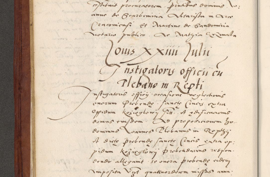 Zdjęcie nr 29 dla obiektu archiwalnego: Acta actorum coram R. D. Petro de Gamratis, archiepiscopo Gnesnensi et episcopo Cracoviensi, Legato nato et Regni Poloniar primate ad a. D. 1544 et 1545 acticatorum - praesidente tunc Suae Rev. Paternitatis curiae cancellario R. D. Bertholomaeo Gantkowski, archidiacono Cracoviensi, Gnesnensi et Posnaniensi canonico.
