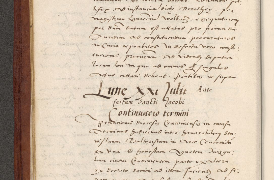Zdjęcie nr 27 dla obiektu archiwalnego: Acta actorum coram R. D. Petro de Gamratis, archiepiscopo Gnesnensi et episcopo Cracoviensi, Legato nato et Regni Poloniar primate ad a. D. 1544 et 1545 acticatorum - praesidente tunc Suae Rev. Paternitatis curiae cancellario R. D. Bertholomaeo Gantkowski, archidiacono Cracoviensi, Gnesnensi et Posnaniensi canonico.