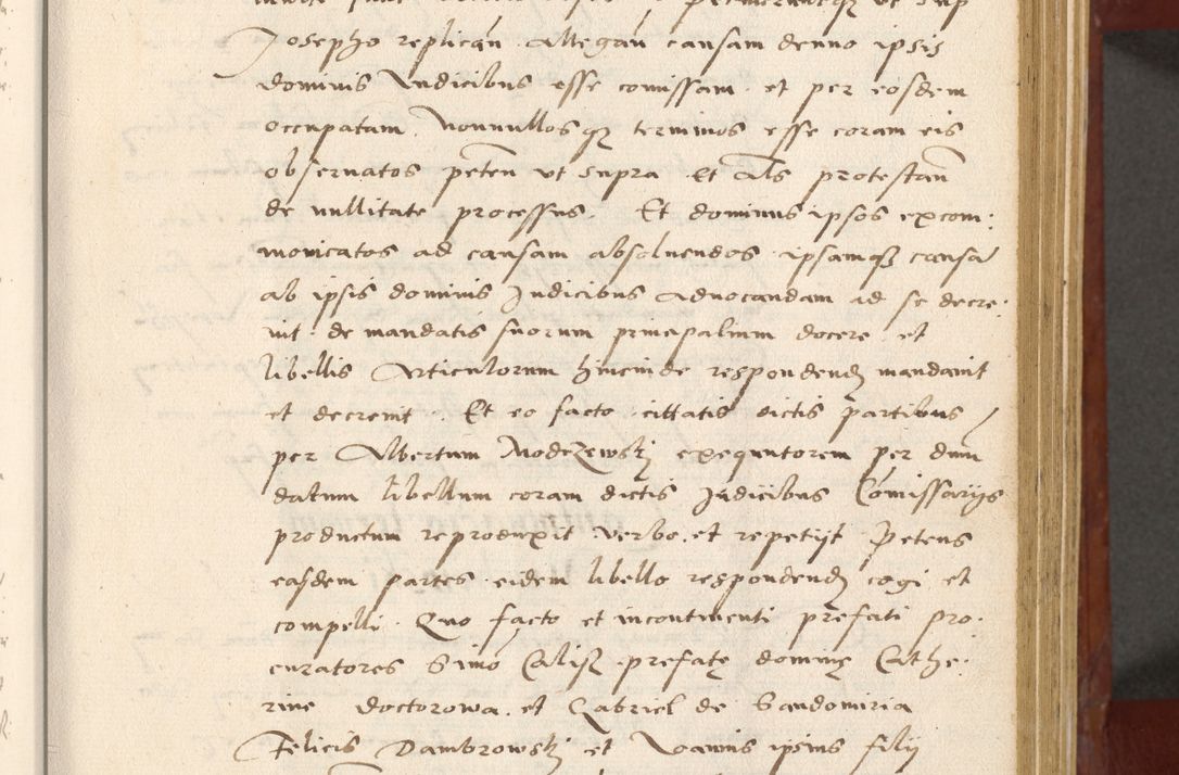 Zdjęcie nr 24 dla obiektu archiwalnego: Acta actorum coram R. D. Petro de Gamratis, archiepiscopo Gnesnensi et episcopo Cracoviensi, Legato nato et Regni Poloniar primate ad a. D. 1544 et 1545 acticatorum - praesidente tunc Suae Rev. Paternitatis curiae cancellario R. D. Bertholomaeo Gantkowski, archidiacono Cracoviensi, Gnesnensi et Posnaniensi canonico.