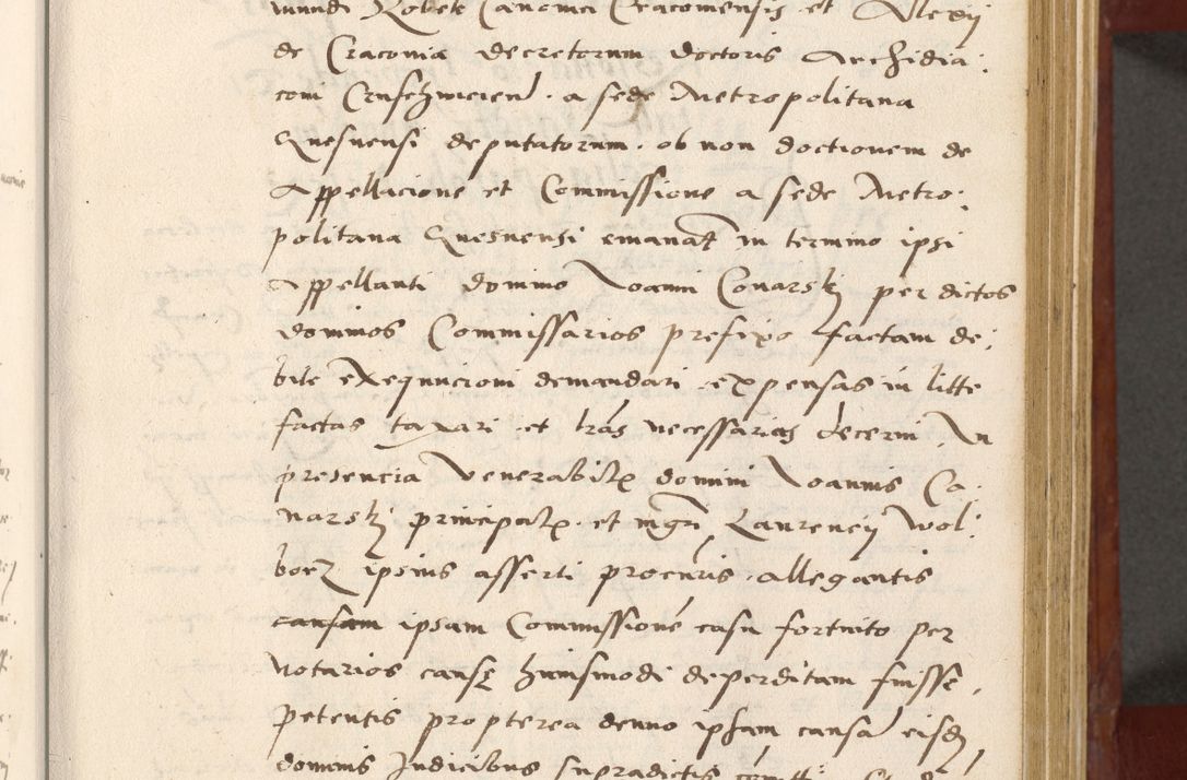 Zdjęcie nr 20 dla obiektu archiwalnego: Acta actorum coram R. D. Petro de Gamratis, archiepiscopo Gnesnensi et episcopo Cracoviensi, Legato nato et Regni Poloniar primate ad a. D. 1544 et 1545 acticatorum - praesidente tunc Suae Rev. Paternitatis curiae cancellario R. D. Bertholomaeo Gantkowski, archidiacono Cracoviensi, Gnesnensi et Posnaniensi canonico.