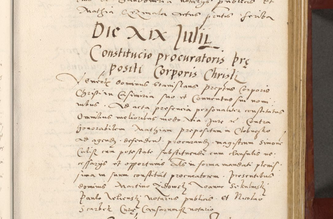 Zdjęcie nr 22 dla obiektu archiwalnego: Acta actorum coram R. D. Petro de Gamratis, archiepiscopo Gnesnensi et episcopo Cracoviensi, Legato nato et Regni Poloniar primate ad a. D. 1544 et 1545 acticatorum - praesidente tunc Suae Rev. Paternitatis curiae cancellario R. D. Bertholomaeo Gantkowski, archidiacono Cracoviensi, Gnesnensi et Posnaniensi canonico.