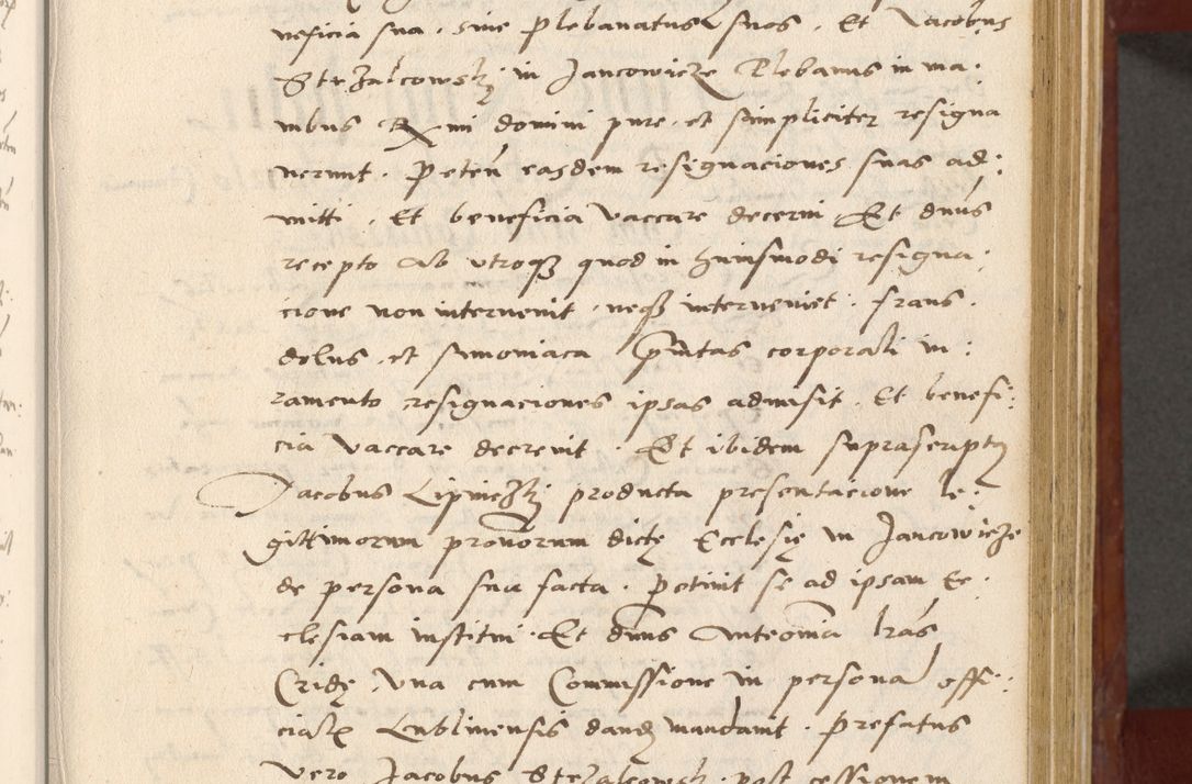 Zdjęcie nr 18 dla obiektu archiwalnego: Acta actorum coram R. D. Petro de Gamratis, archiepiscopo Gnesnensi et episcopo Cracoviensi, Legato nato et Regni Poloniar primate ad a. D. 1544 et 1545 acticatorum - praesidente tunc Suae Rev. Paternitatis curiae cancellario R. D. Bertholomaeo Gantkowski, archidiacono Cracoviensi, Gnesnensi et Posnaniensi canonico.