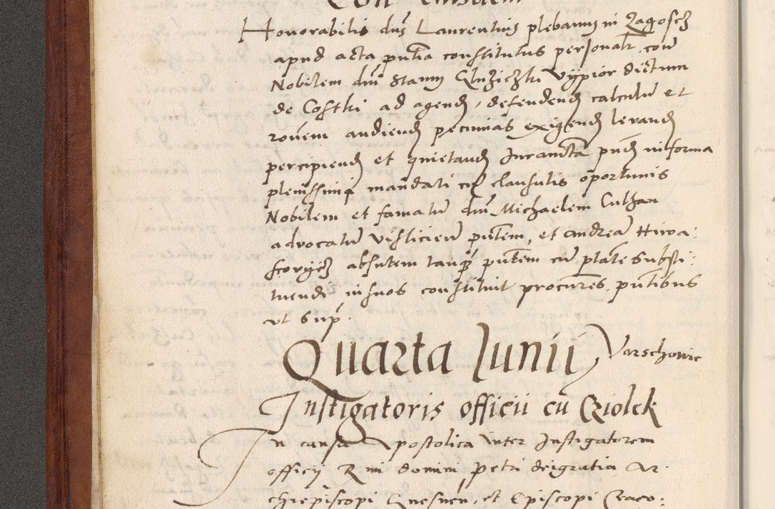Zdjęcie nr 15 dla obiektu archiwalnego: Acta actorum coram R. D. Petro de Gamratis, archiepiscopo Gnesnensi et episcopo Cracoviensi, Legato nato et Regni Poloniar primate ad a. D. 1544 et 1545 acticatorum - praesidente tunc Suae Rev. Paternitatis curiae cancellario R. D. Bertholomaeo Gantkowski, archidiacono Cracoviensi, Gnesnensi et Posnaniensi canonico.