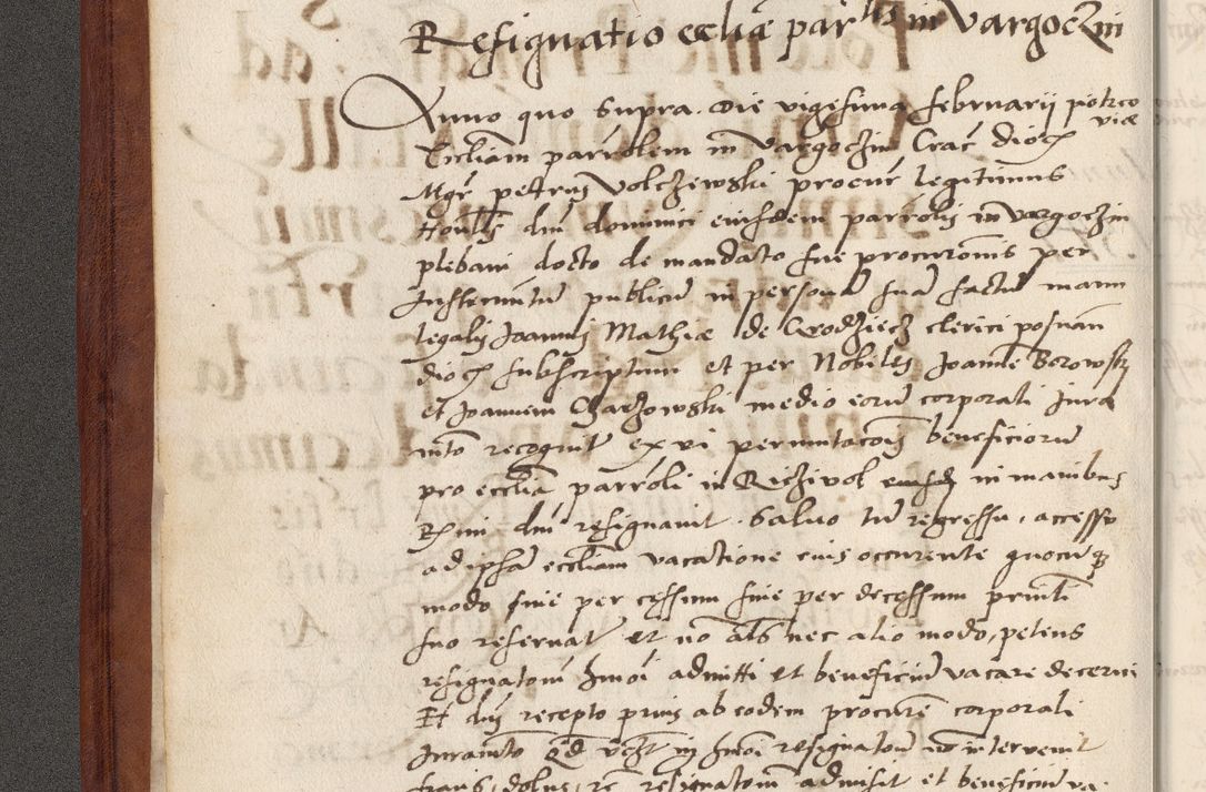 Zdjęcie nr 11 dla obiektu archiwalnego: Acta actorum coram R. D. Petro de Gamratis, archiepiscopo Gnesnensi et episcopo Cracoviensi, Legato nato et Regni Poloniar primate ad a. D. 1544 et 1545 acticatorum - praesidente tunc Suae Rev. Paternitatis curiae cancellario R. D. Bertholomaeo Gantkowski, archidiacono Cracoviensi, Gnesnensi et Posnaniensi canonico.