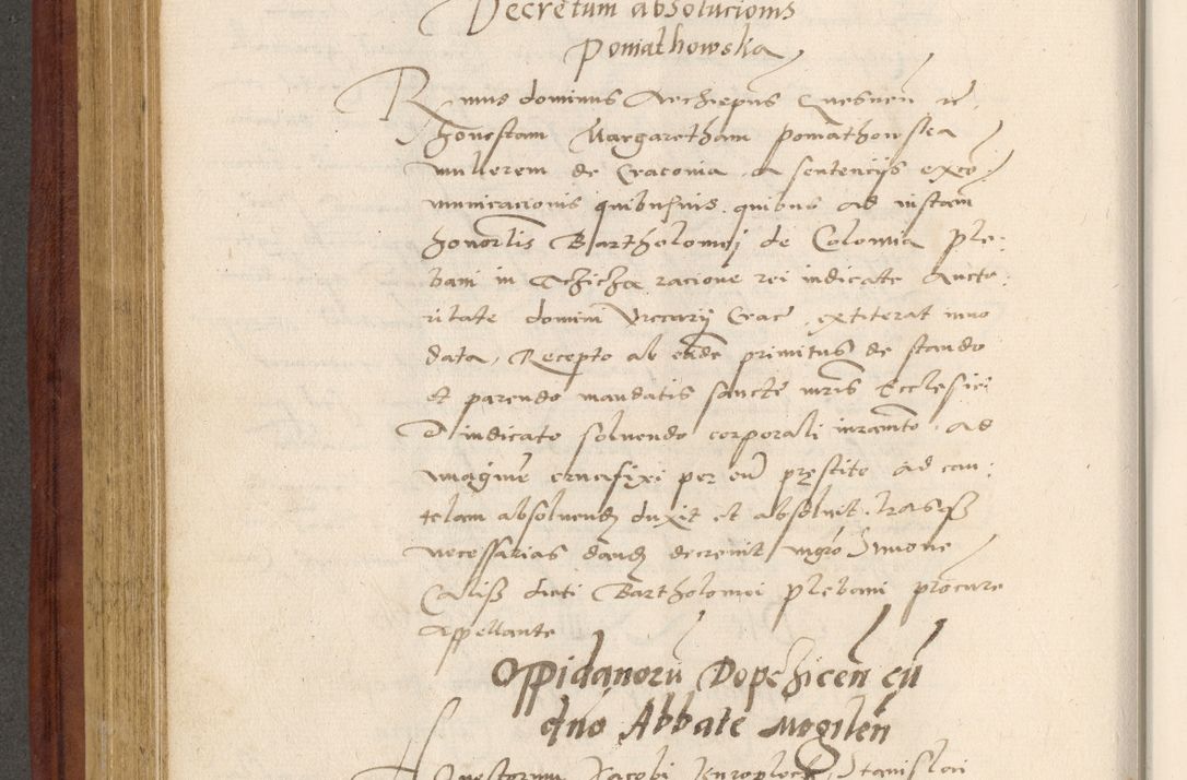 Zdjęcie nr 405 dla obiektu archiwalnego: Acta actorum coram R. D. Petro de Gamratis, archiepiscopo Gnesnensi et episcopo Cracoviensi, Legato nato et Regni Poloniar primate ad a. D. 1544 et 1545 acticatorum - praesidente tunc Suae Rev. Paternitatis curiae cancellario R. D. Bertholomaeo Gantkowski, archidiacono Cracoviensi, Gnesnensi et Posnaniensi canonico.