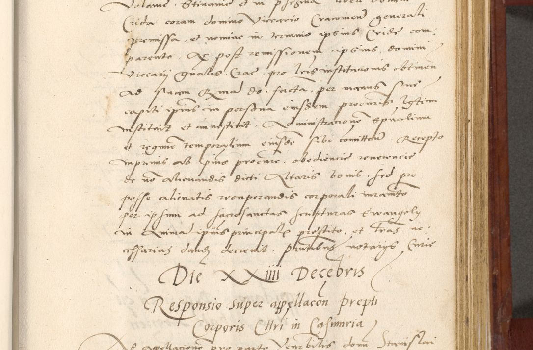 Zdjęcie nr 404 dla obiektu archiwalnego: Acta actorum coram R. D. Petro de Gamratis, archiepiscopo Gnesnensi et episcopo Cracoviensi, Legato nato et Regni Poloniar primate ad a. D. 1544 et 1545 acticatorum - praesidente tunc Suae Rev. Paternitatis curiae cancellario R. D. Bertholomaeo Gantkowski, archidiacono Cracoviensi, Gnesnensi et Posnaniensi canonico.