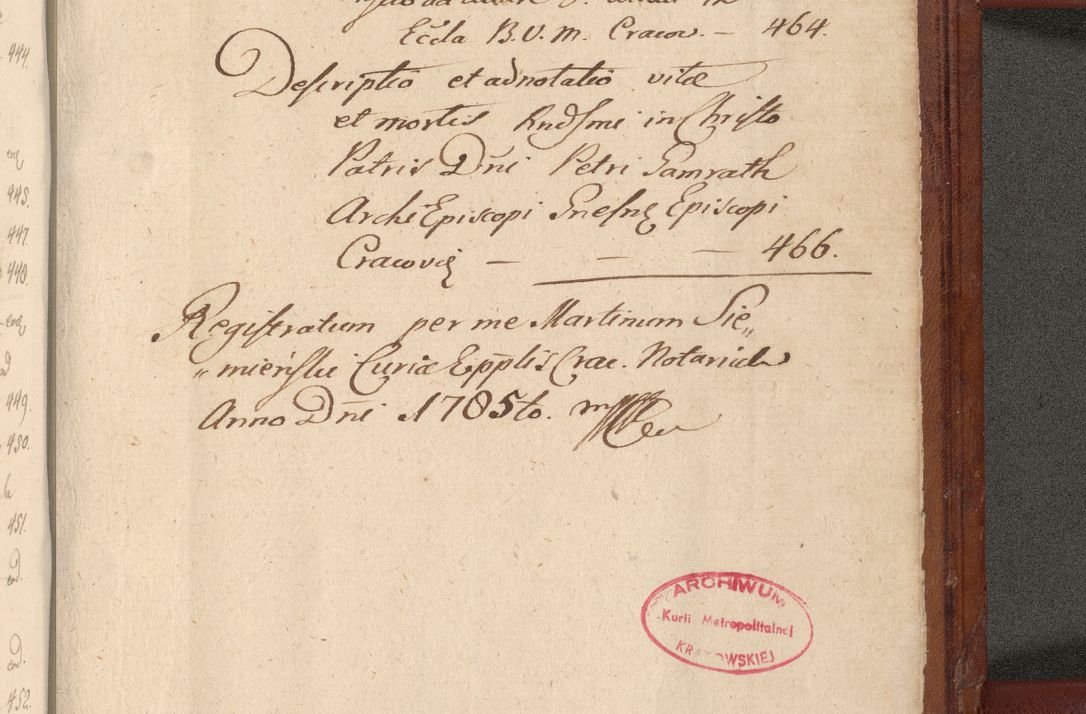 Zdjęcie nr 964 dla obiektu archiwalnego: Acta actorum coram R. D. Petro de Gamratis, archiepiscopo Gnesnensi et episcopo Cracoviensi, Legato nato et Regni Poloniar primate ad a. D. 1544 et 1545 acticatorum - praesidente tunc Suae Rev. Paternitatis curiae cancellario R. D. Bertholomaeo Gantkowski, archidiacono Cracoviensi, Gnesnensi et Posnaniensi canonico.